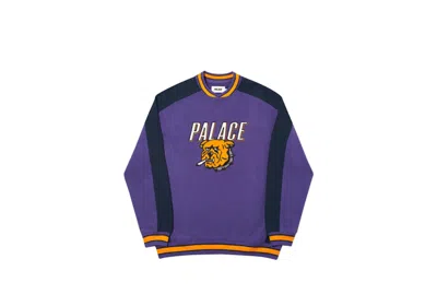 Pre-owned Palace Men's  Bunning Bulldog Crew In Purple