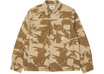 Pre-owned Palace Men's  Canvas Shirt In Desert Camo