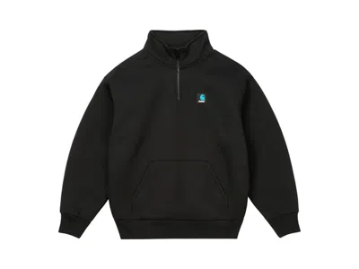Pre-owned Palace Men's  Carhartt Wip Carlux 1/2 Zip Sweatshirt In Black