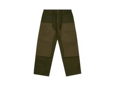 Pre-owned Palace Men's  Carhartt Wip Double Knee Pant In Plant