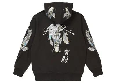 Pre-owned Palace Men's  Carp Zip Hoodie In Black
