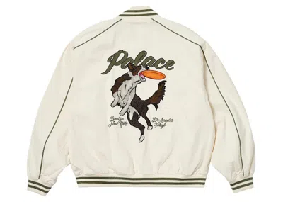 Pre-owned Palace Men's  Catch It Bomber Jacket In Cement
