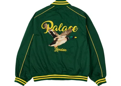Pre-owned Palace Men's  Chain Stitch Bomber Jacket In Green