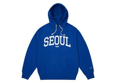 Pre-owned Palace Men's  Champion Shop Hoodie In Blue