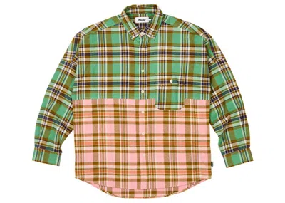 Pre-owned Palace Men's  Checkmate Drop Shoulder Shirt In Green