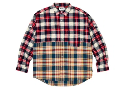 Pre-owned Palace Men's  Checkmate Drop Shoulder Shirt In Red