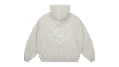 Pre-owned Palace Men's  Cherub Hoodie In Stoney Grey In Gray