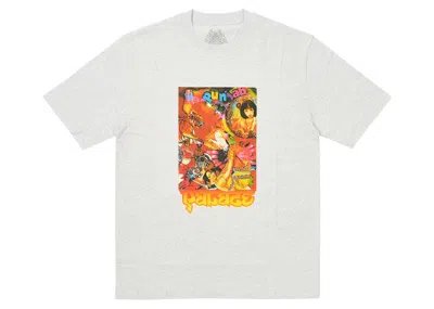 Pre-owned Palace Men's  Chila T-shirt In Grey Marl