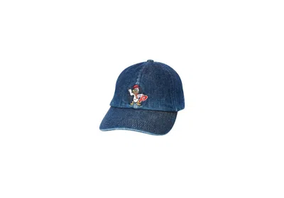 Pre-owned Palace Men's  Chilly Duck Out Denim 6panel In Stone Wash In Gray