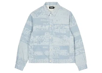 Pre-owned Palace Men's  Cities Jacquard Jacket In Blue