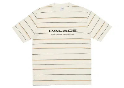 Pre-owned Palace Men's  City Striper T-shirt In White