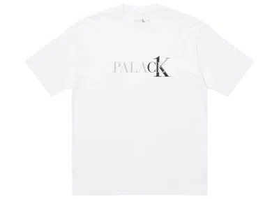 Pre-owned Palace Men's  Ck1 T-shirt In Classic White