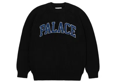 Pre-owned Palace Men's  Collegiate Knit In Black