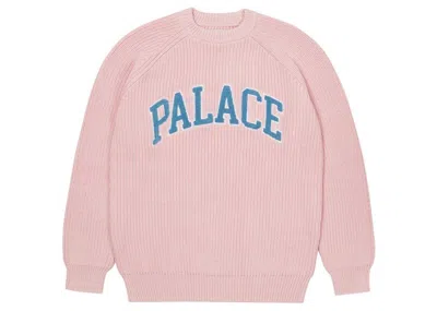 Pre-owned Palace Men's  Collegiate Knit In Pink