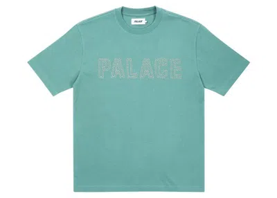 Pre-owned Palace Men's  Contrast Stitch T-shirt In Ice Blue