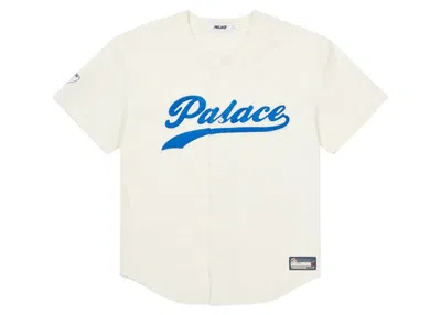 Pre-owned Palace Men's  Cord Baseball Jersey In Stone In Gray