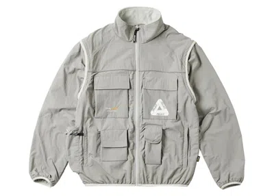 Pre-owned Palace Men's  Cordura Rs Zip Off Jacket In Grey In Gray