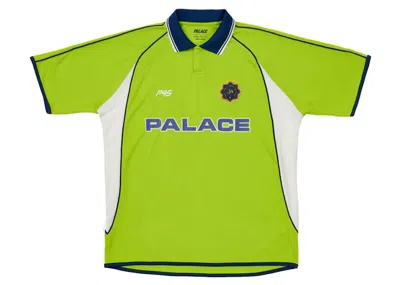 Pre-owned Palace Men's  Cricket Jersey In Lime In Green