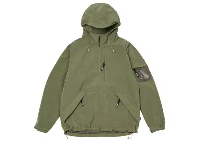 Pre-owned Palace Men's  Cripstop Grid Jacket In Olive In Green