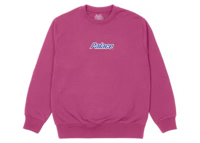 Pre-owned Palace Men's  Current Crew In Pink