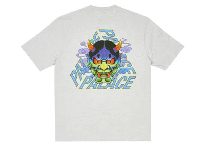 Pre-owned Palace Men's  Demon P3 T-shirt In Grey Marl