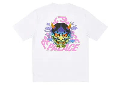Pre-owned Palace Men's  Demon P3 T-shirt In White