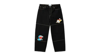 Pre-owned Palace Men's  Doraemon P90 Jean In Black Stone Wash