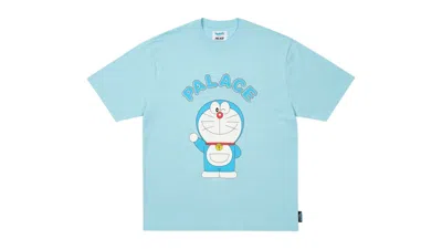 Pre-owned Palace Men's  Doraemon T-shirt In Skyline Blue
