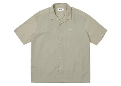 Pre-owned Palace Men's  Double Faced Shirt In Concrete Gray