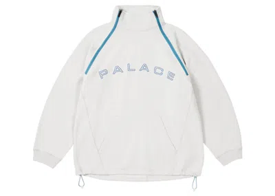 Pre-owned Palace Men's  Double Zip Funnel In Concrete Gray