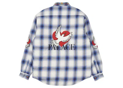 Pre-owned Palace Men's  Dove Shirt In Blue