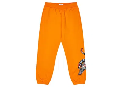 Pre-owned Palace Men's  Dragon Sweatpants In Orange