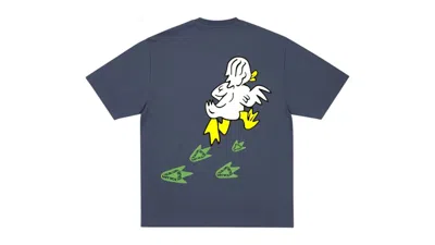 Pre-owned Palace Men's  Duck Off T-shirt In Navy Blue