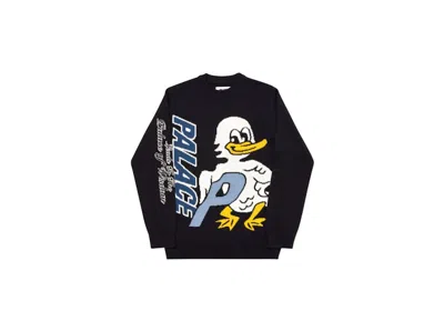 Pre-owned Palace Men's  Duck Out Knit In Black