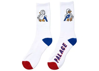 Pre-owned Palace Men's  Duck Out Sock In White