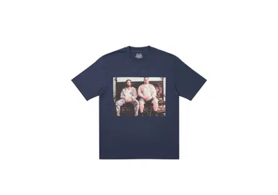 Pre-owned Palace Men's  Dude T-shirt In Navy Blue