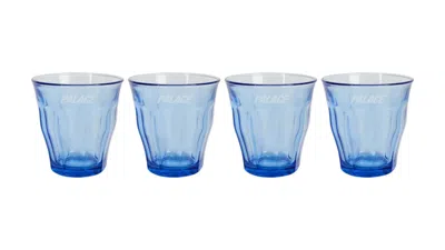 Pre-owned Palace Men's  Duralex Picardie Tumblers (set Of 4) In Marine In Blue