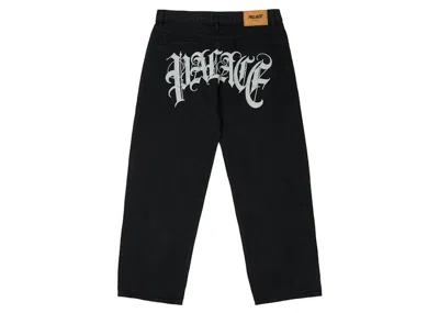 Pre-owned Palace Men's  El Script P90 Baggy Jean In Black