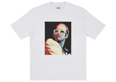 Pre-owned Palace Men's  Elton John Icon T-shirt In White