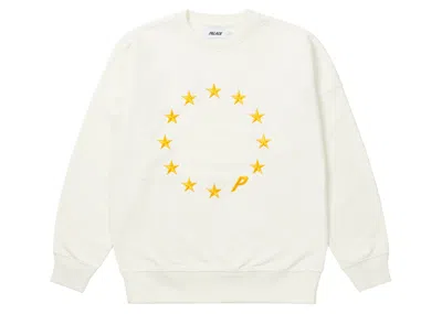 Pre-owned Palace Men's  Eudon Crew In White