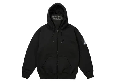 Pre-owned Palace Men's  Facemask Thermal Hoodie (fw23) In Black
