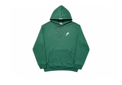 Pre-owned Palace Men's  Felt P Hoodie In Green