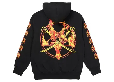 Pre-owned Palace Men's  Flamed Hoodie In Black