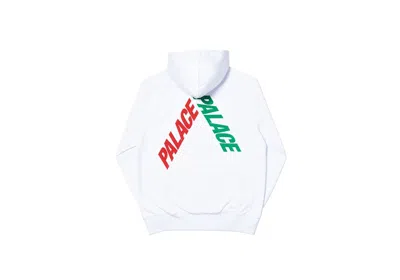 Pre-owned Palace Men's  Flocka P3 Hoodie In White