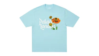 Pre-owned Palace Men's  Flower Type T-shirt In Skyline Blue