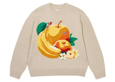 Pre-owned Palace Men's  Fruit Life Knit In Soft White