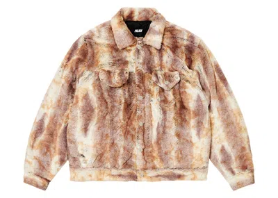 Pre-owned Palace Men's  Furry Trucker Jacket In Brown