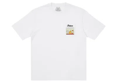 Pre-owned Palace Men's  Garfield Pocket T-shirt In White