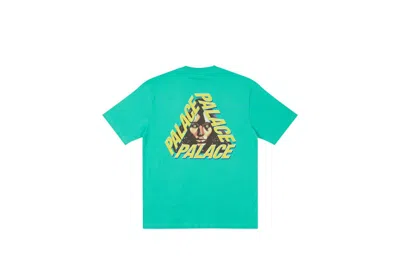 Pre-owned Palace Men's  Gface T-shirt In Aqua In Blue