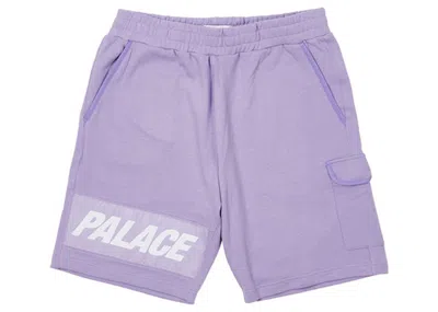 Pre-owned Palace Men's  Giant Woven Label Shorts In Lilac